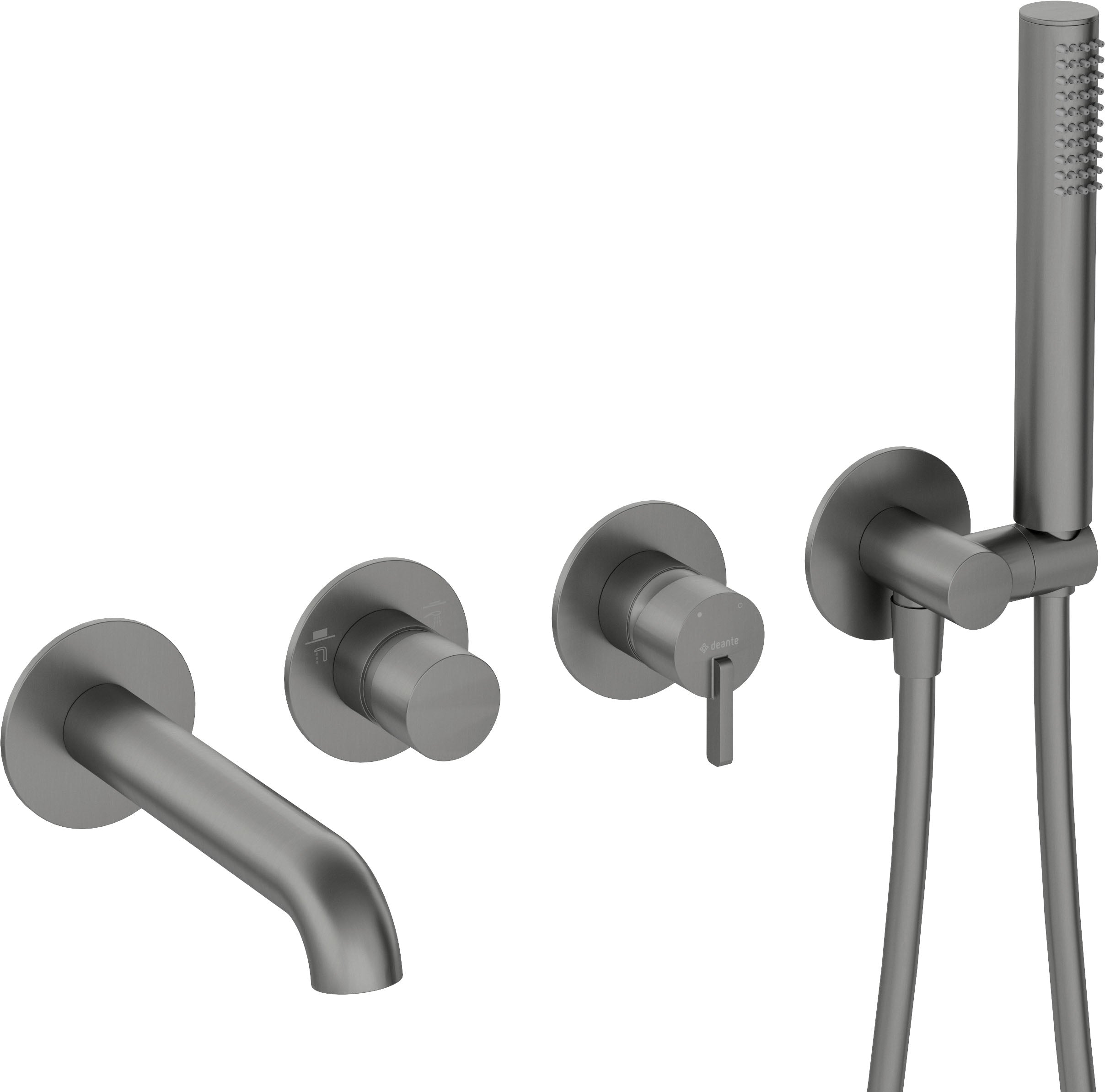 Bath mixer, 4-hole, concealed